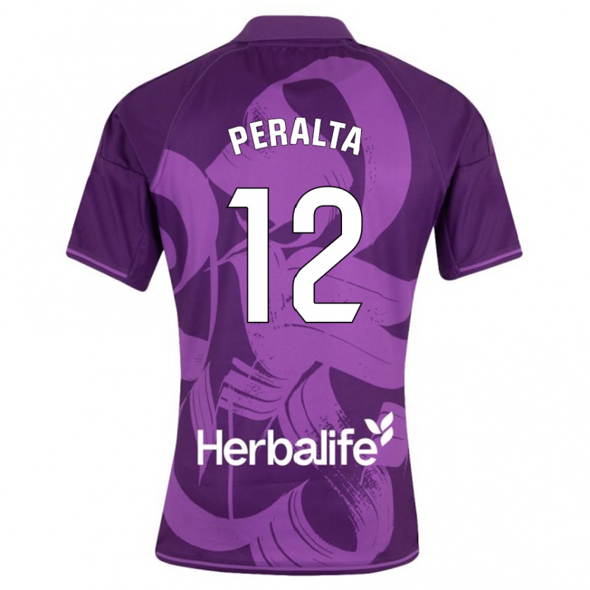 Kandiny Herren Fernando Peralta #12 Violett Auswärtstrikot Trikot 2023/24 T-Shirt Österreich