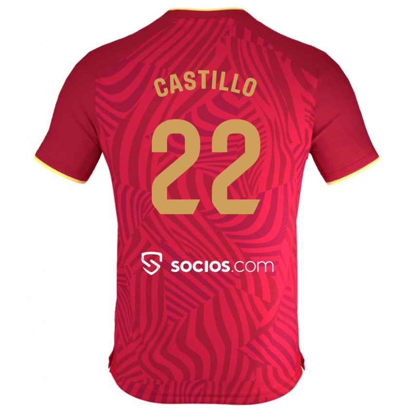 Kandiny Heren José Castillo #22 Rood Uitshirt Uittenue 2023/24 T-Shirt België