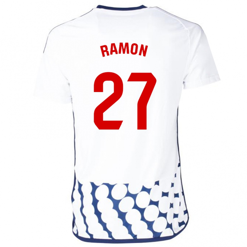 Kandiny Uomo Maglia Pablo Ramón #27 Bianco Kit Gara Away 2023/24 Maglietta