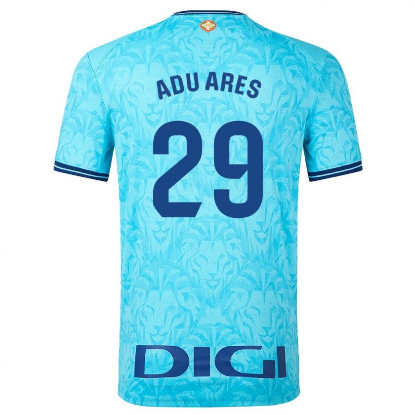 Kandiny Hombre Camiseta Adu Ares #29 Cielo Azul 2ª Equipación 2023/24 La Camisa México