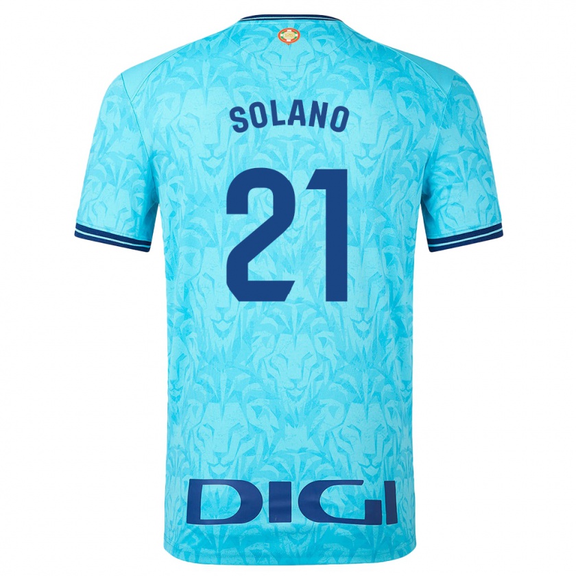 Kandiny Uomo Maglia Bibiane Schulze-Solano #21 Cielo Blu Kit Gara Away 2023/24 Maglietta