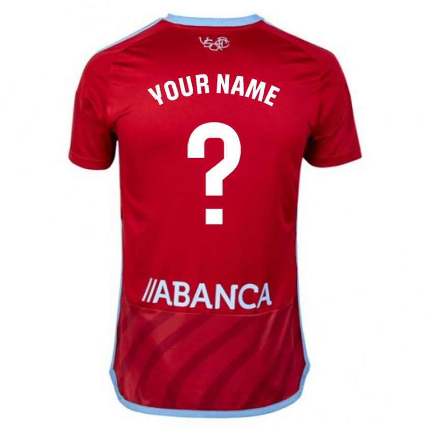 Kandiny Uomo Maglia Il Tuo Nome #0 Rosso Kit Gara Away 2023/24 Maglietta