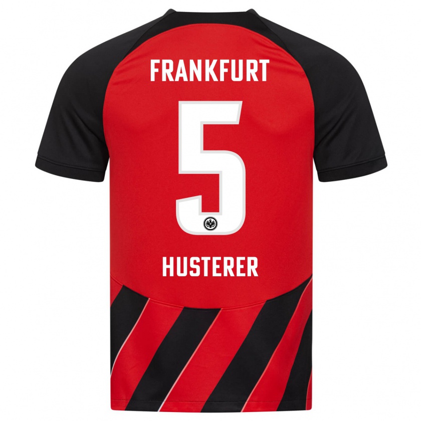 Kandiny Damen Lean Husterer #5 Rot Schwarz Heimtrikot Trikot 2023/24 T-Shirt Österreich