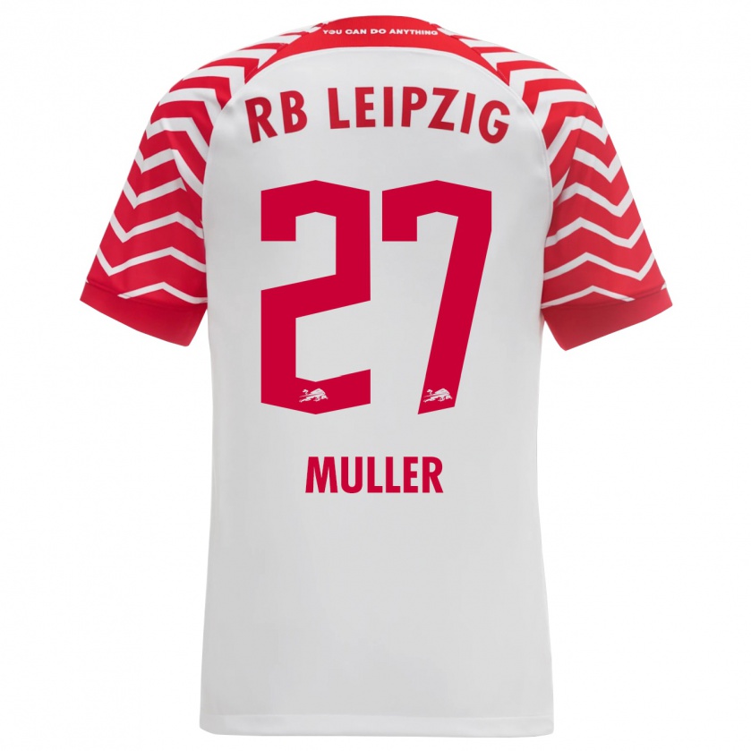 Kandiny Mujer Camiseta Marlene Müller #27 Blanco 1ª Equipación 2023/24 La Camisa