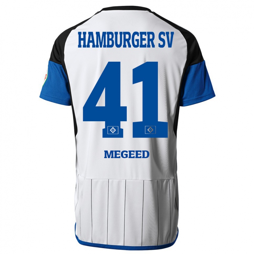 Kandiny Dames Omar Megeed #41 Wit Thuisshirt Thuistenue 2023/24 T-Shirt België