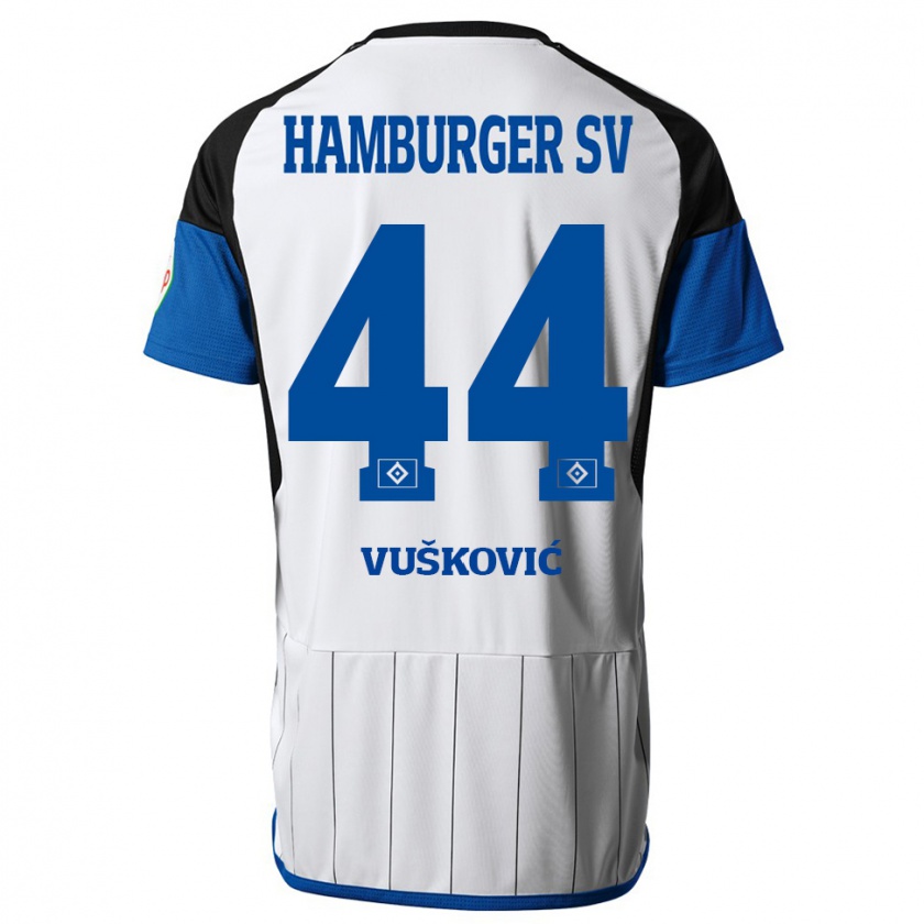 Kandiny Damen Mario Vuskovic #44 Weiß Heimtrikot Trikot 2023/24 T-Shirt Österreich