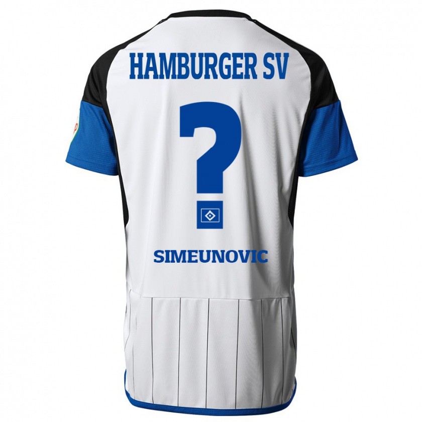 Kandiny Damen Denis Simeunovic #0 Weiß Heimtrikot Trikot 2023/24 T-Shirt Österreich