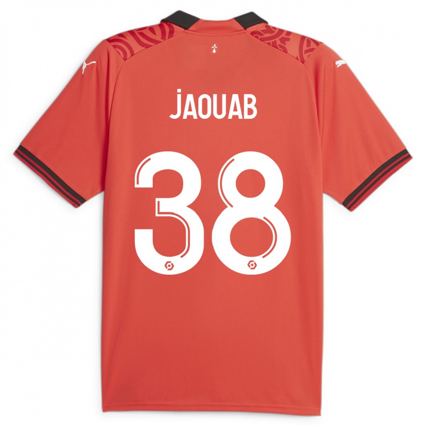 Kandiny Dames Mohamed Jaouab #38 Rood Thuisshirt Thuistenue 2023/24 T-Shirt België