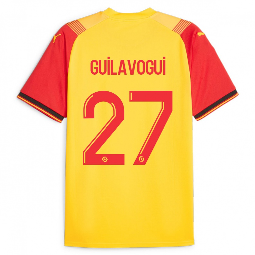 Kandiny Damen Morgan Guilavogui #27 Gelb Heimtrikot Trikot 2023/24 T-Shirt Österreich