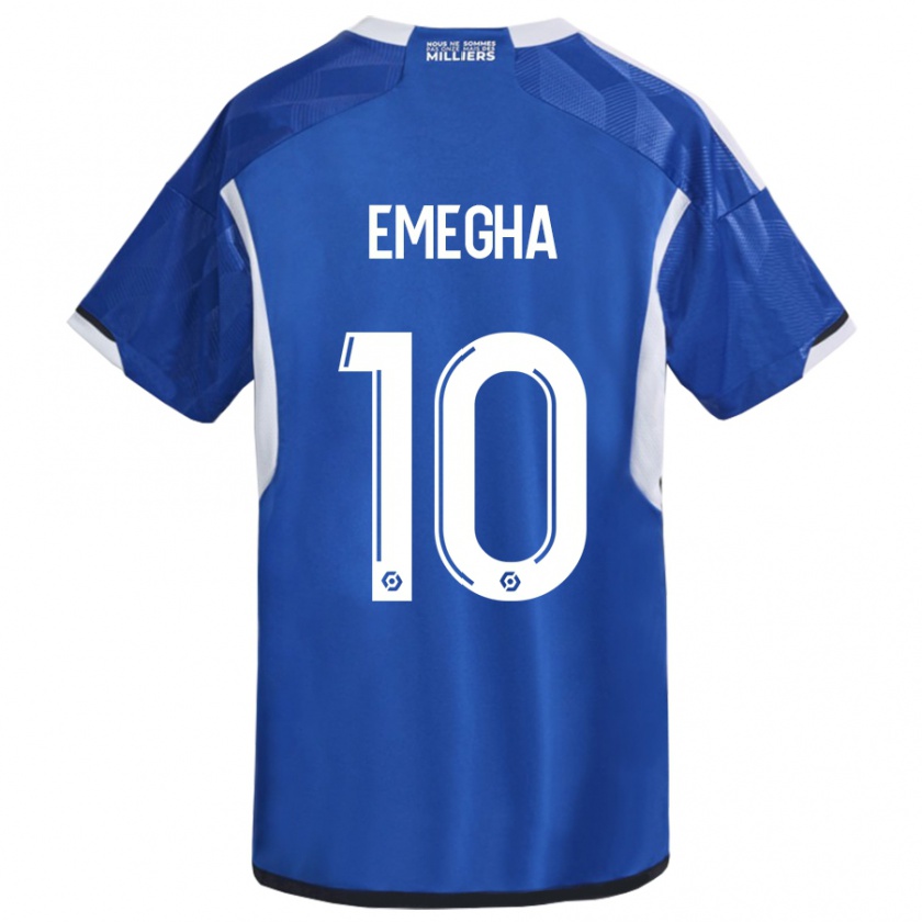 Kandiny Donna Maglia Emanuel Emegha #10 Blu Kit Gara Home 2023/24 Maglietta