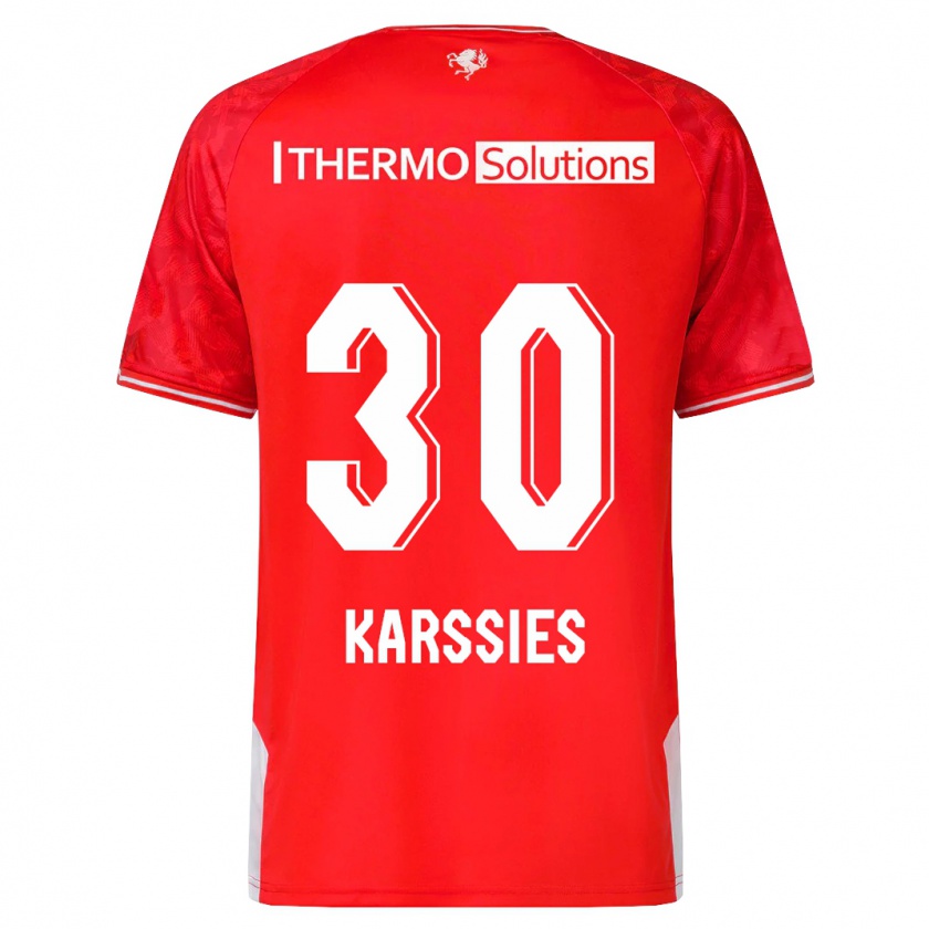 Kandiny Donna Maglia Sam Karssies #30 Rosso Kit Gara Home 2023/24 Maglietta