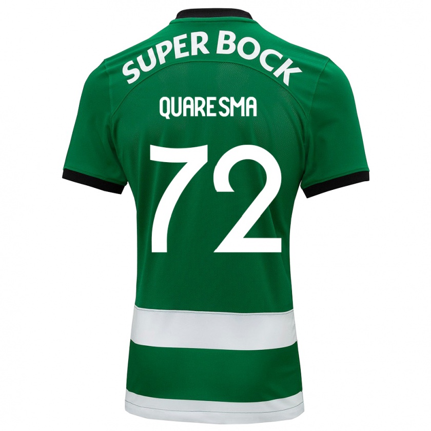 Kandiny Donna Maglia Eduardo Quaresma #72 Verde Kit Gara Home 2023/24 Maglietta