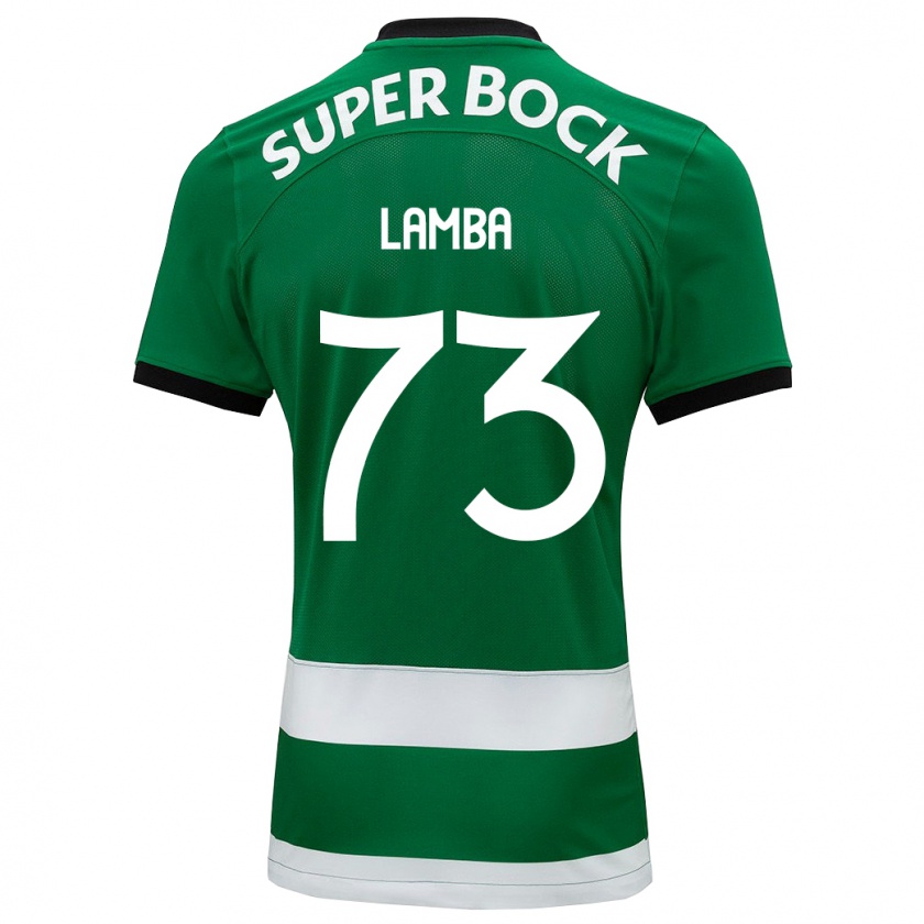 Kandiny Mujer Camiseta Chico Lamba #73 Verde 1ª Equipación 2023/24 La Camisa