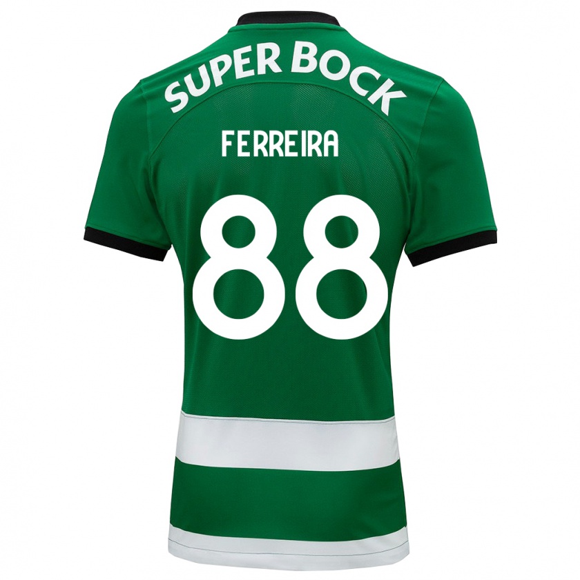 Kandiny Donna Maglia Tiago Ferreira #88 Verde Kit Gara Home 2023/24 Maglietta