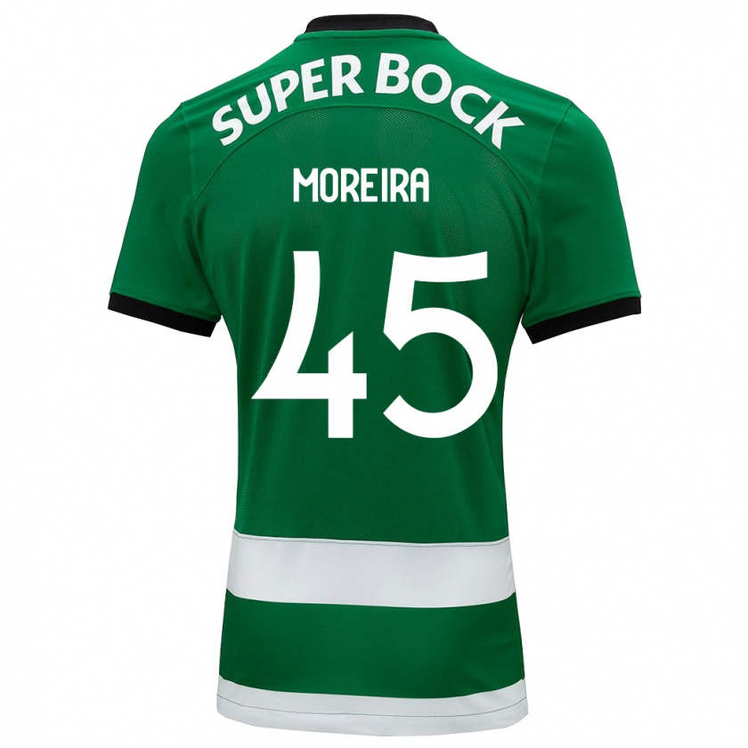 Kandiny Mujer Camiseta David Moreira #45 Verde 1ª Equipación 2023/24 La Camisa