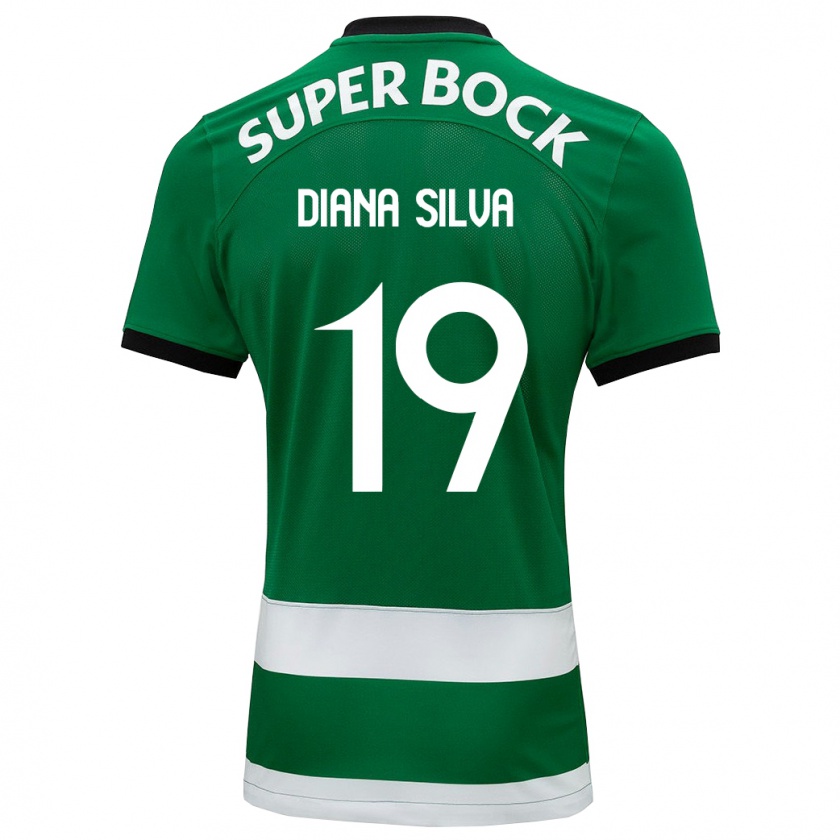 Kandiny Donna Maglia Diana Micaela Abreu De Sousa E Silva #19 Verde Kit Gara Home 2023/24 Maglietta