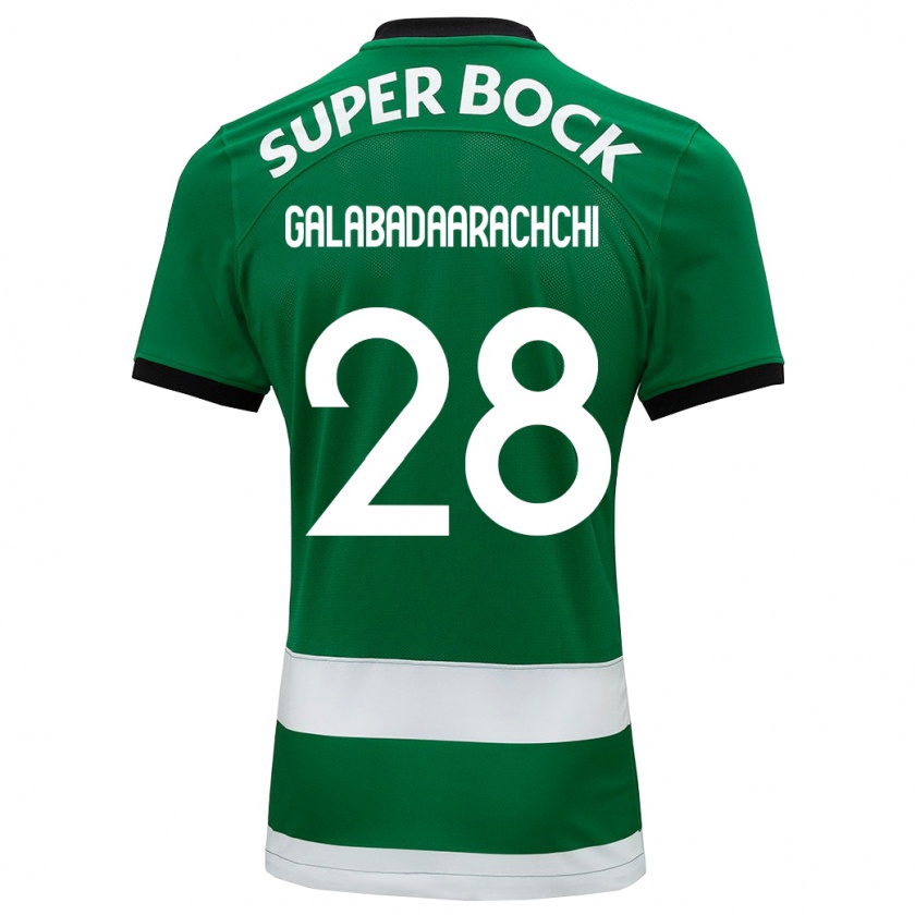 Kandiny Mujer Camiseta Jacinta Galabadaarachchi #28 Verde 1ª Equipación 2023/24 La Camisa