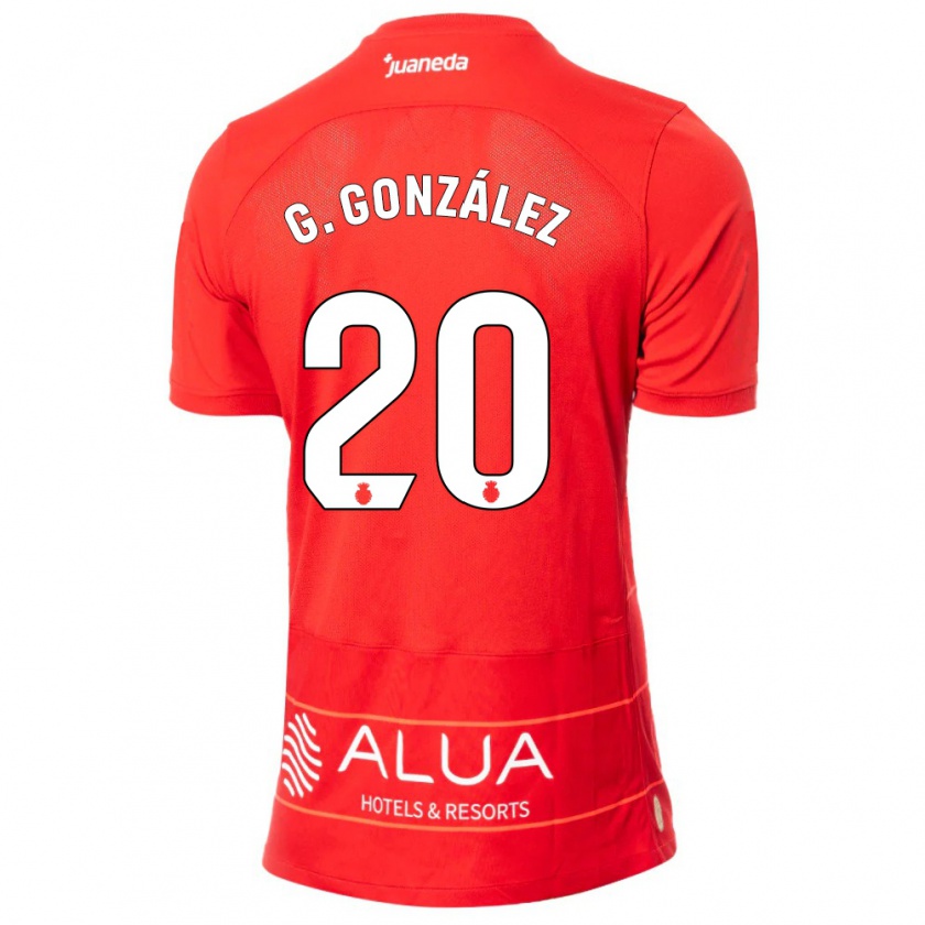 Kandiny Dames Giovanni González #20 Rood Thuisshirt Thuistenue 2023/24 T-Shirt België