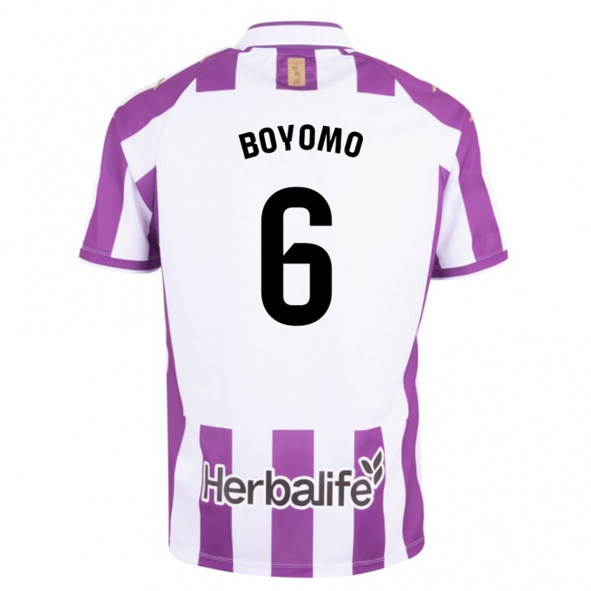 Kandiny Dames Enzo Boyomo #6 Paars Thuisshirt Thuistenue 2023/24 T-Shirt België