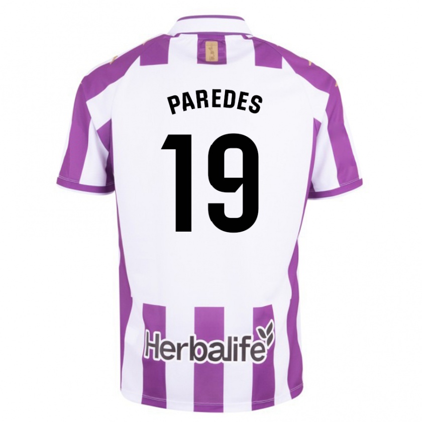 Kandiny Dames Yago Paredes #19 Paars Thuisshirt Thuistenue 2023/24 T-Shirt België