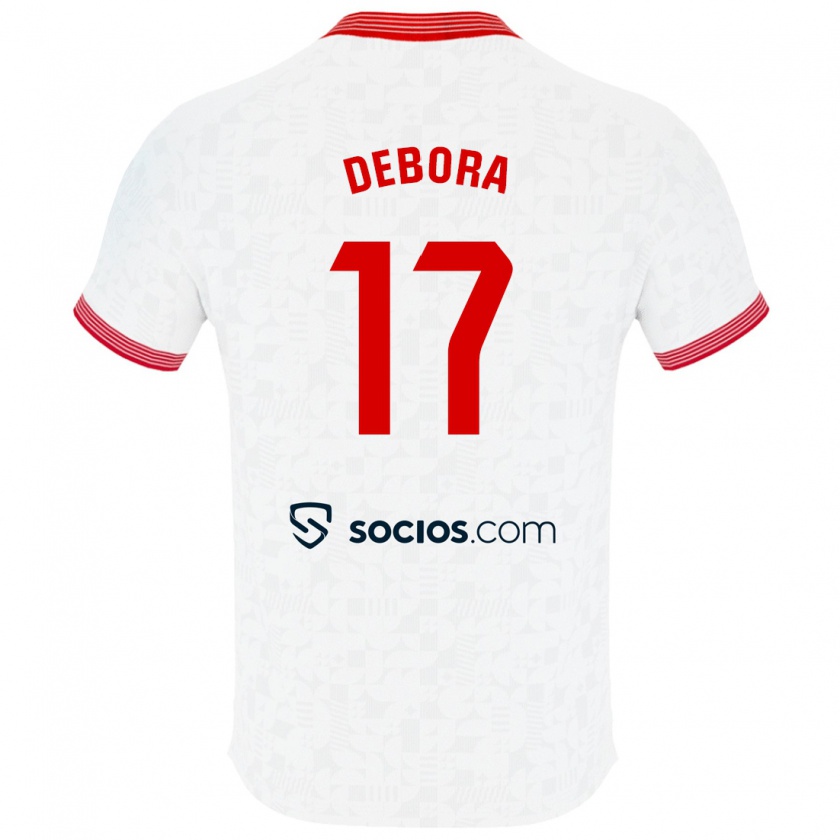 Kandiny Damen Débora García Mateo #17 Weiß Heimtrikot Trikot 2023/24 T-Shirt Österreich