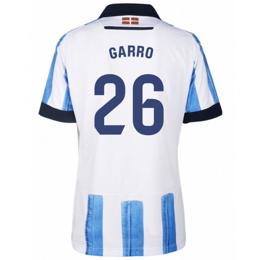 Kandiny Donna Maglia Jon Garro #26 Blu Bianco Kit Gara Home 2023/24 Maglietta