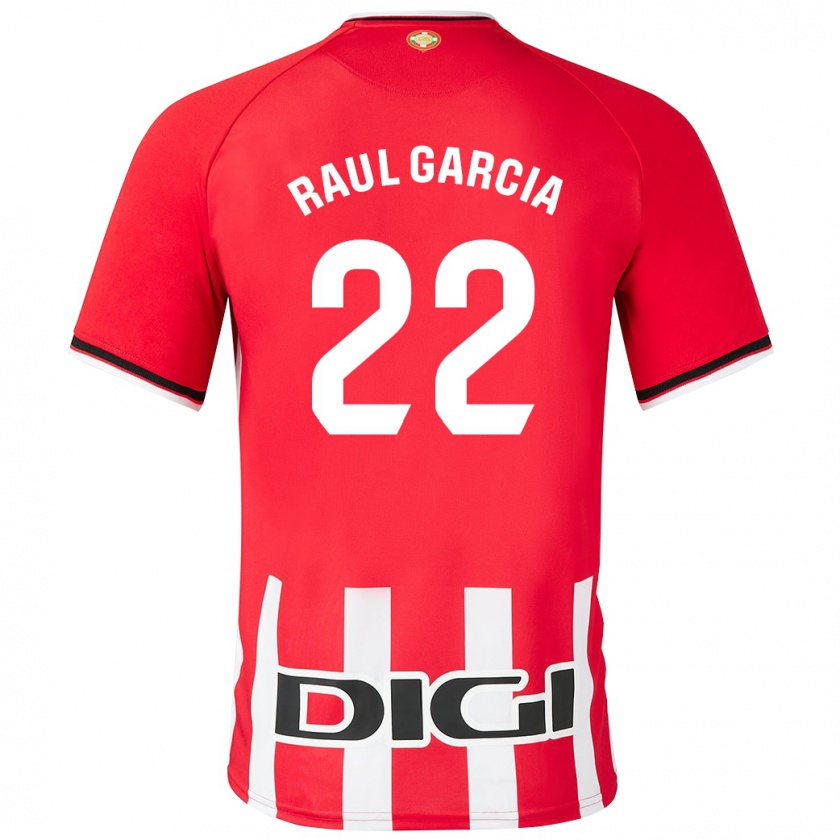 Kandiny Donna Maglia Raúl García #22 Rosso Kit Gara Home 2023/24 Maglietta