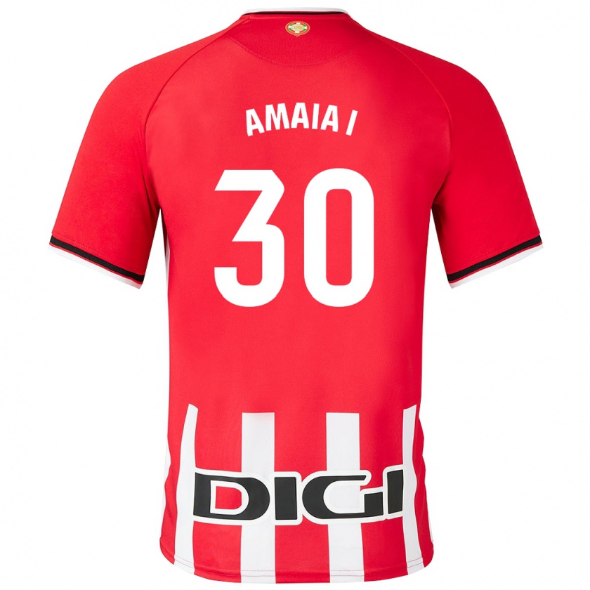 Kandiny Dames Amaia Iribarren Arteta #30 Rood Thuisshirt Thuistenue 2023/24 T-Shirt België