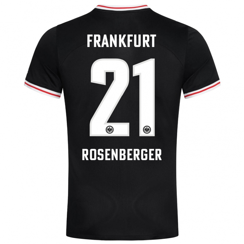 Kandiny Damen Robin Rosenberger #21 Schwarz Auswärtstrikot Trikot 2023/24 T-Shirt Österreich