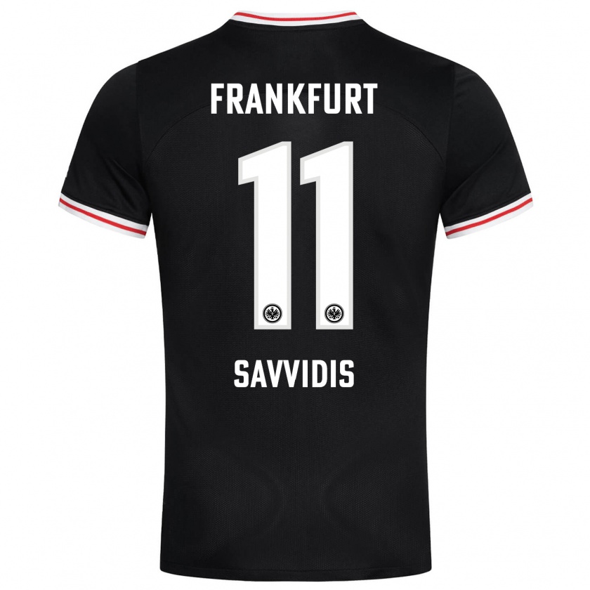 Kandiny Dames Rafail Savvidis #11 Zwart Uitshirt Uittenue 2023/24 T-Shirt België