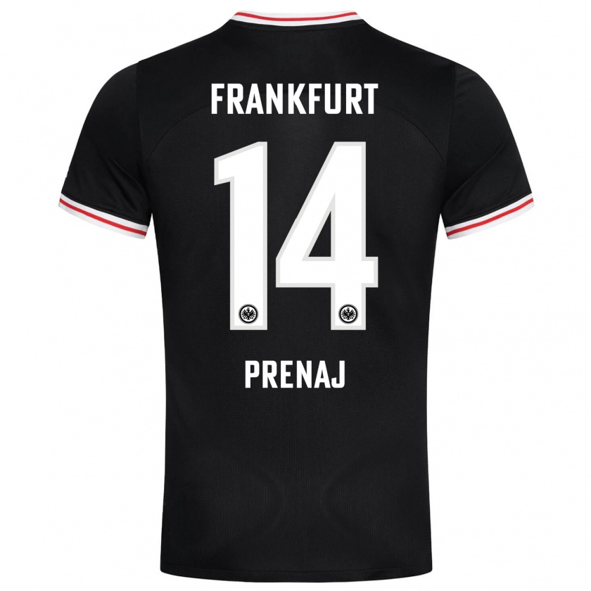 Kandiny Damen Christian Prenaj #14 Schwarz Auswärtstrikot Trikot 2023/24 T-Shirt Österreich