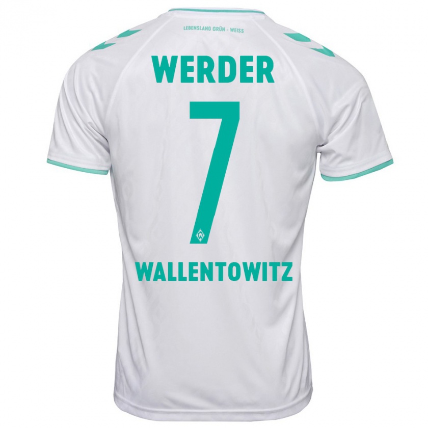 Kandiny Damen Mika Wallentowitz #7 Weiß Auswärtstrikot Trikot 2023/24 T-Shirt Österreich