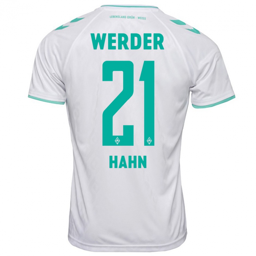 Kandiny Damen Chiara Hahn #21 Weiß Auswärtstrikot Trikot 2023/24 T-Shirt Österreich