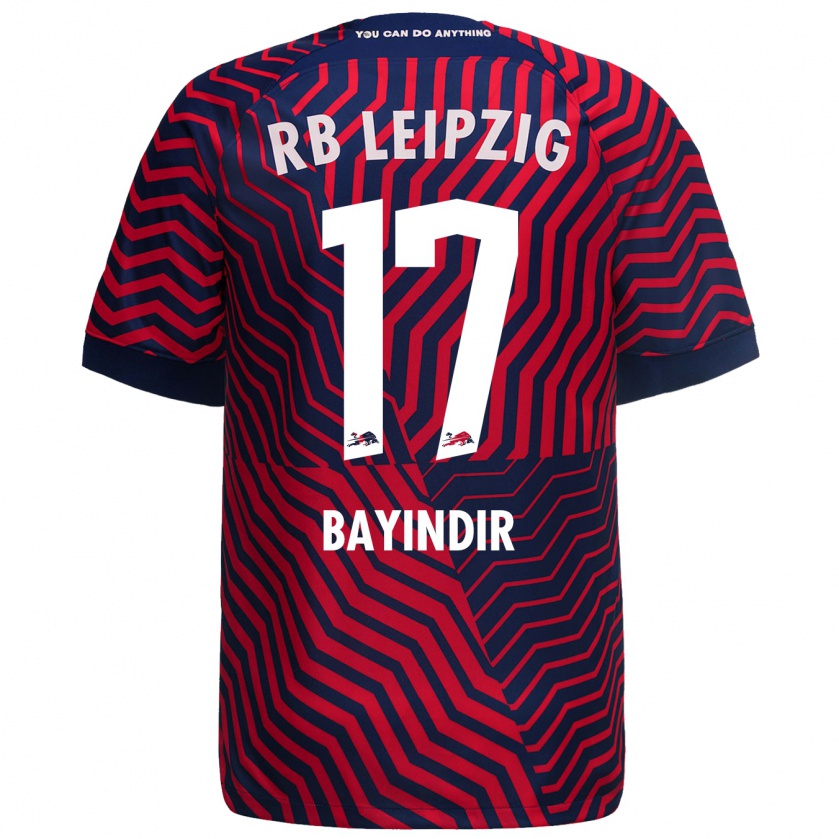 Kandiny Mujer Camiseta Aris Bayindir #17 Azul Rojo 2ª Equipación 2023/24 La Camisa