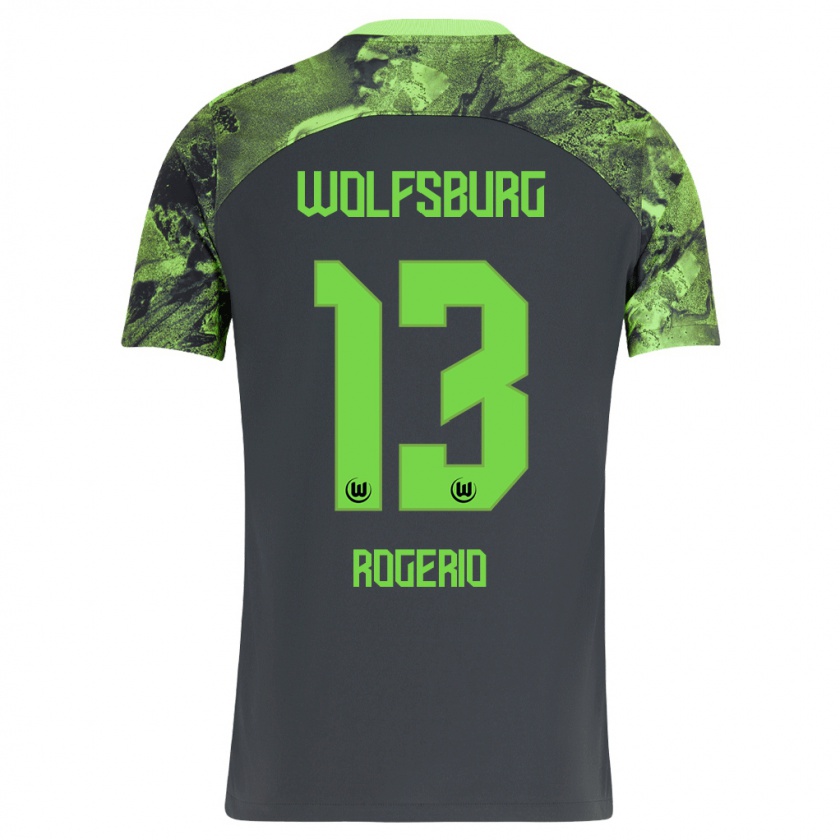 Kandiny Damen Rogério #13 Dunkelgrau Auswärtstrikot Trikot 2023/24 T-Shirt Österreich