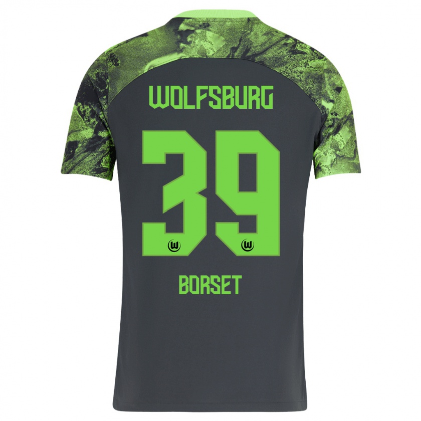 Kandiny Damen Anders Rønne Børset #39 Dunkelgrau Auswärtstrikot Trikot 2023/24 T-Shirt Österreich