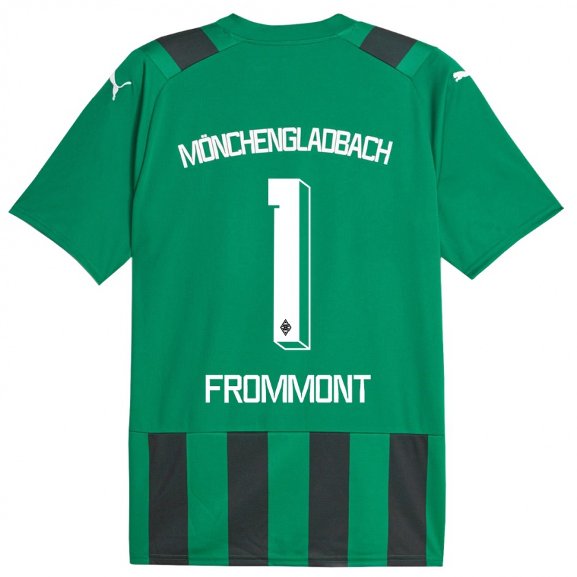 Kandiny Damen Romina Frommont #1 Schwarz Grün Auswärtstrikot Trikot 2023/24 T-Shirt Österreich