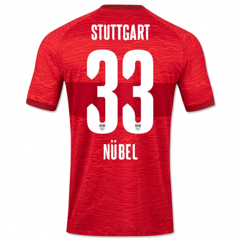 Kandiny Donna Maglia Alexander Nübel #33 Rosso Kit Gara Away 2023/24 Maglietta