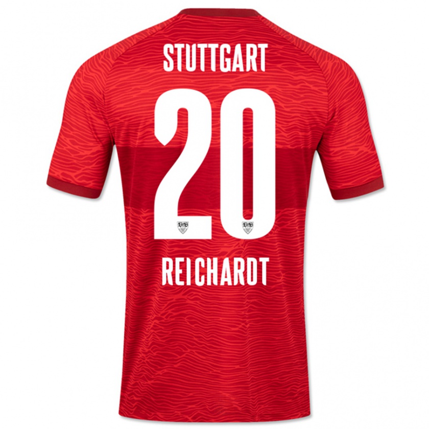 Kandiny Donna Maglia Leon Reichardt #20 Rosso Kit Gara Away 2023/24 Maglietta