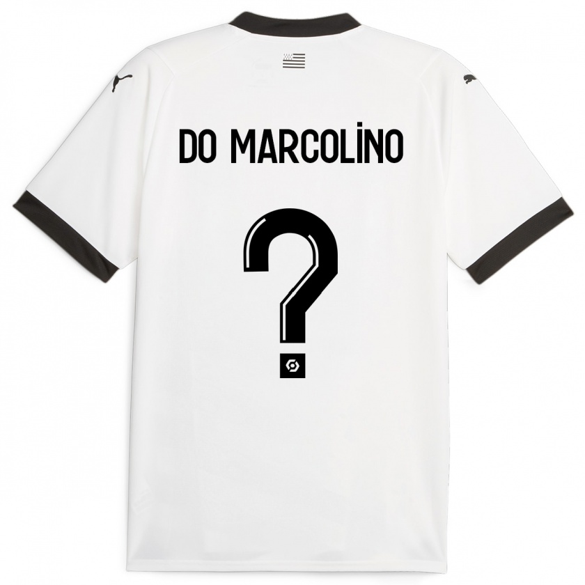 Kandiny Donna Maglia Arsène Do Marcolino #0 Bianco Kit Gara Away 2023/24 Maglietta