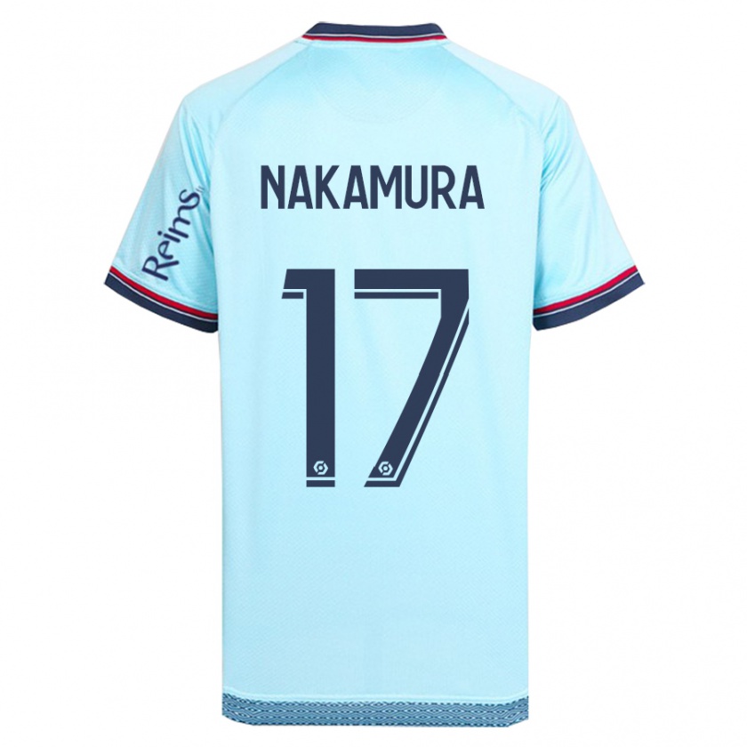 Kandiny Donna Maglia Keito Nakamura #17 Cielo Blu Kit Gara Away 2023/24 Maglietta