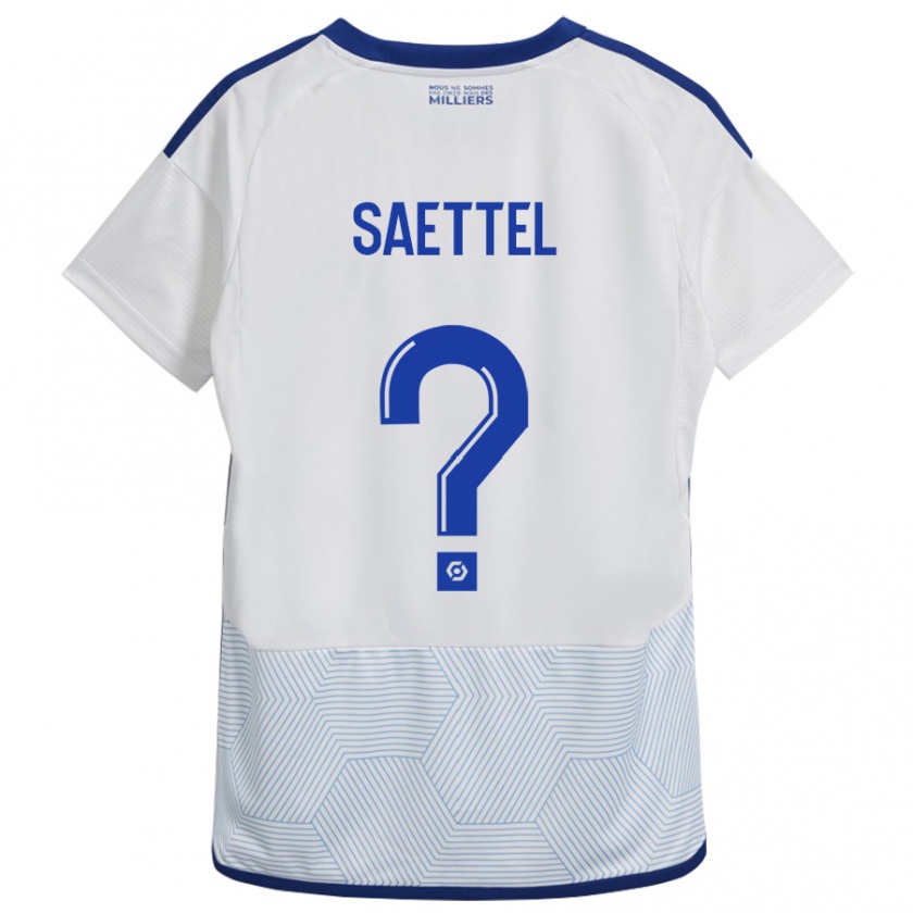 Kandiny Donna Maglia Tom Saettel #0 Bianco Kit Gara Away 2023/24 Maglietta