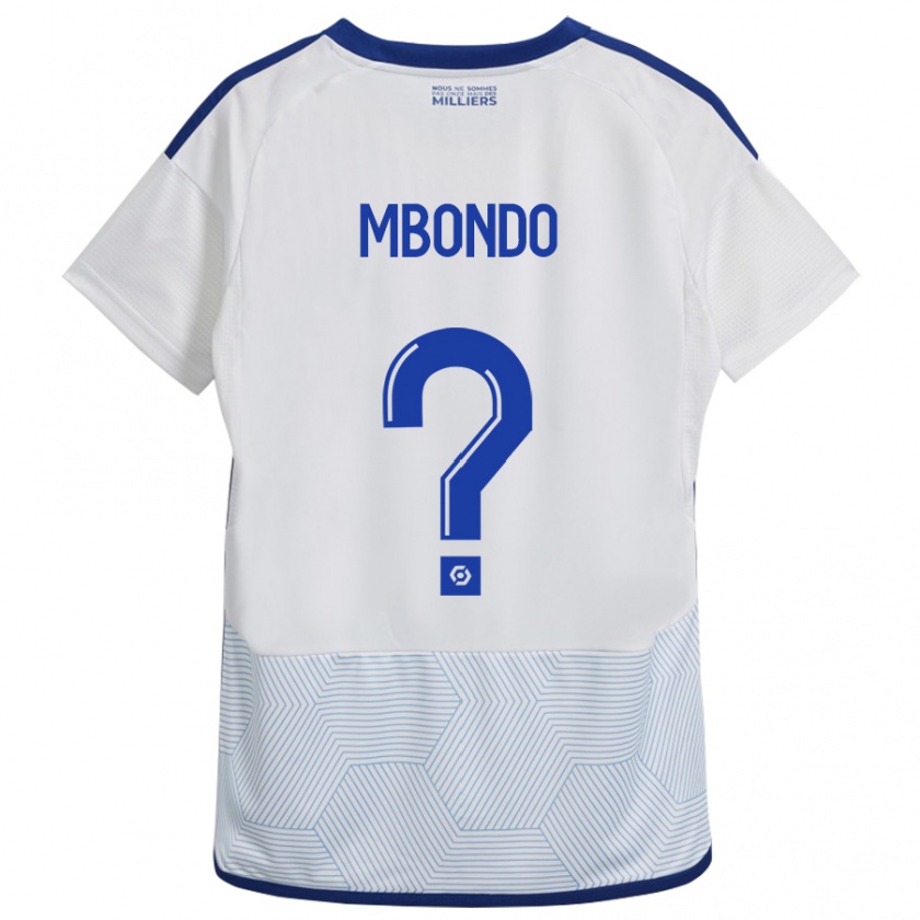 Kandiny Donna Maglia Fredy André Mbondo #0 Bianco Kit Gara Away 2023/24 Maglietta