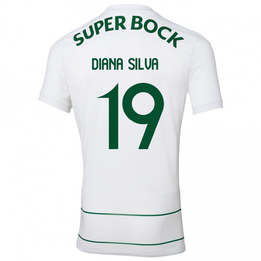 Kandiny Donna Maglia Diana Micaela Abreu De Sousa E Silva #19 Bianco Kit Gara Away 2023/24 Maglietta