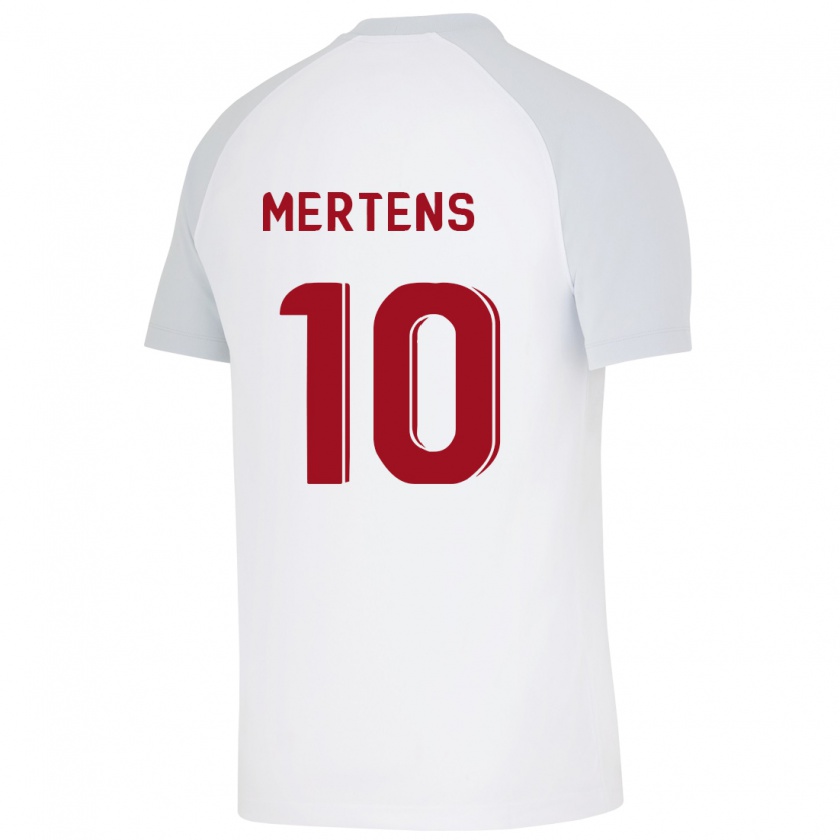 Kandiny Donna Maglia Dries Mertens #10 Bianco Kit Gara Away 2023/24 Maglietta