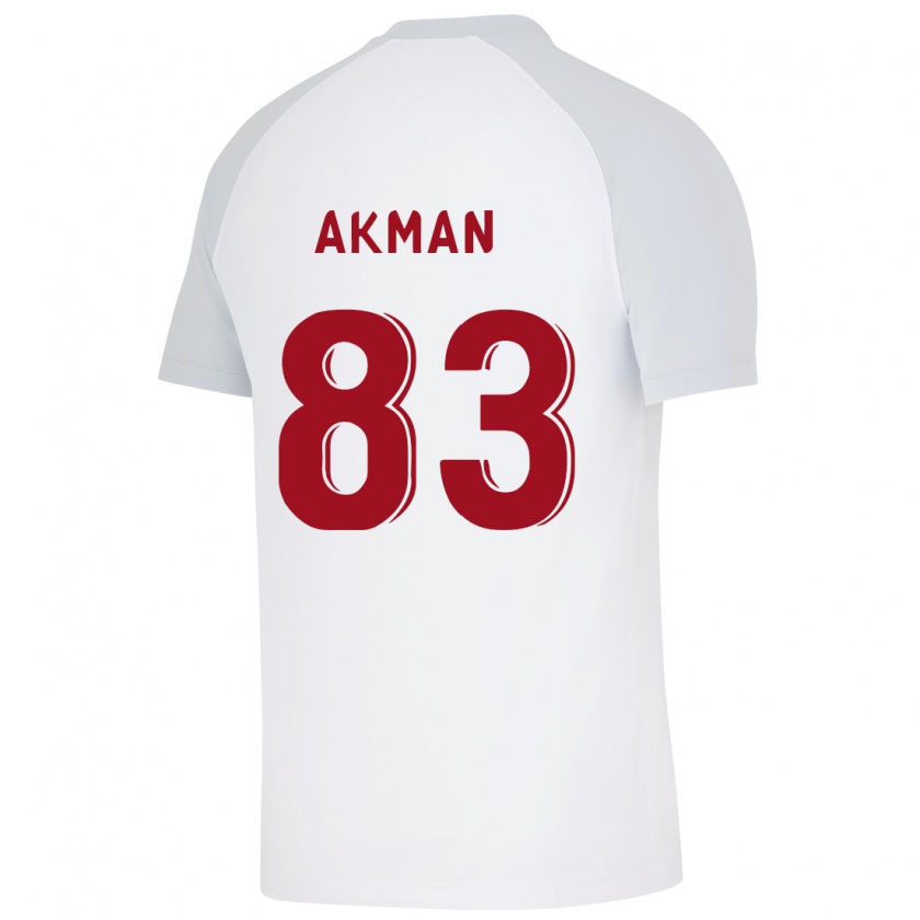 Kandiny Donna Maglia Efe Akman #83 Bianco Kit Gara Away 2023/24 Maglietta