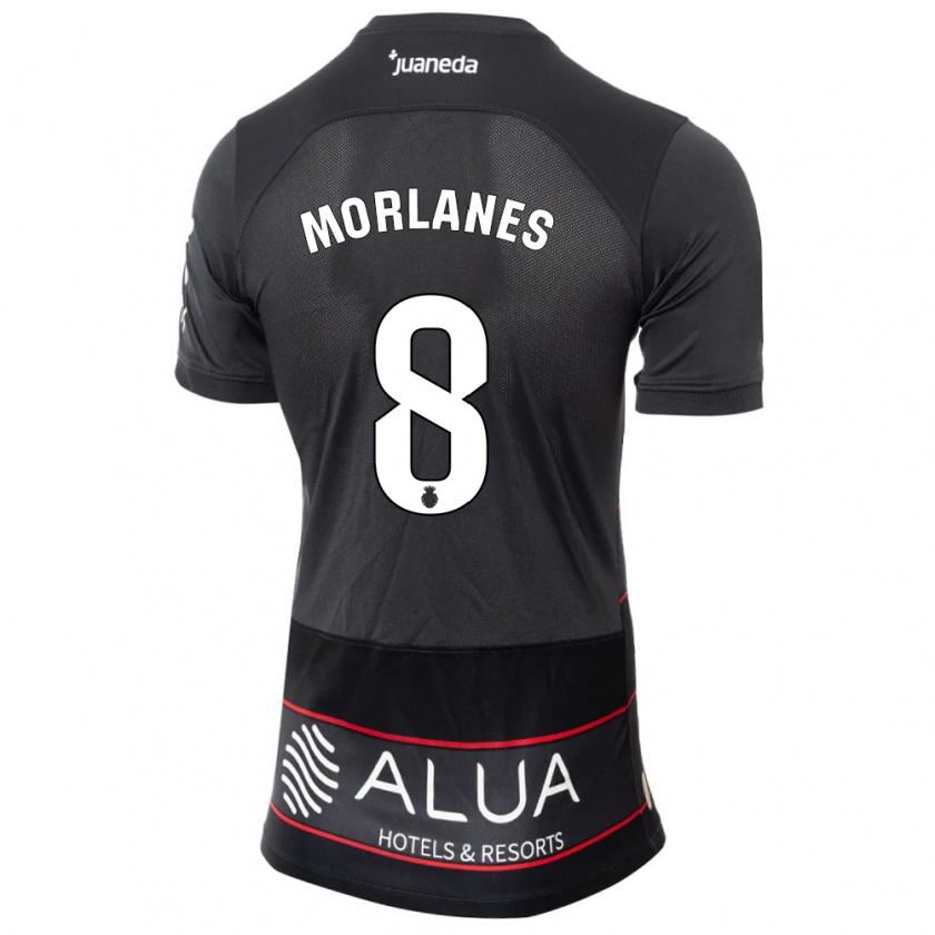 Kandiny Donna Maglia Manu Morlanes #8 Nero Kit Gara Away 2023/24 Maglietta