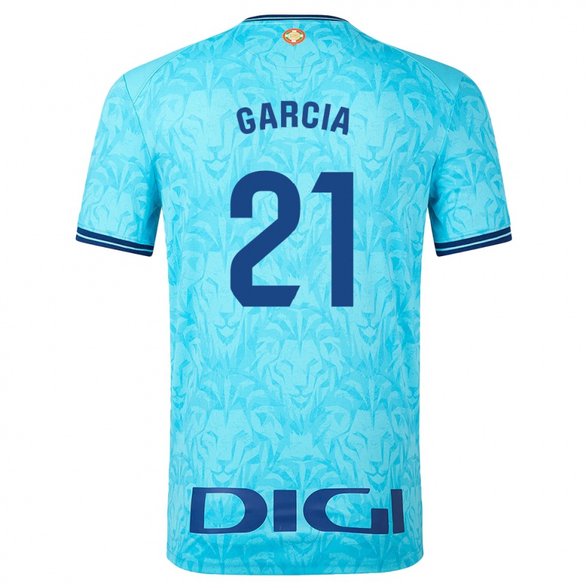 Kandiny Donna Maglia Beñat García #21 Cielo Blu Kit Gara Away 2023/24 Maglietta