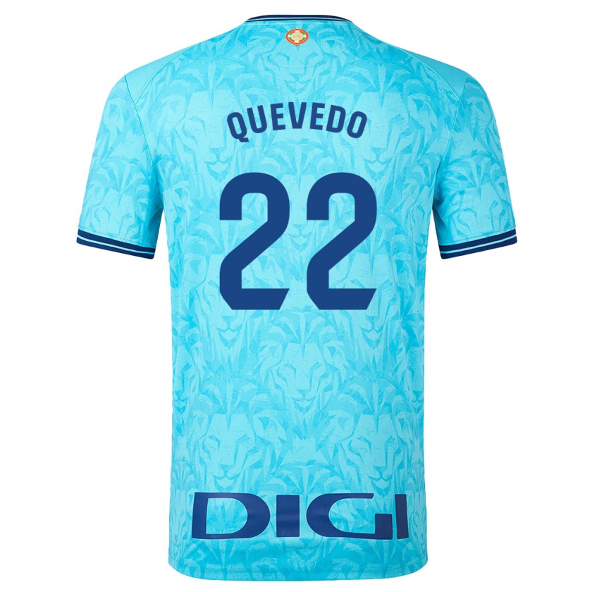 Kandiny Damen Ugaitz Quevedo #22 Himmelblau Auswärtstrikot Trikot 2023/24 T-Shirt Österreich