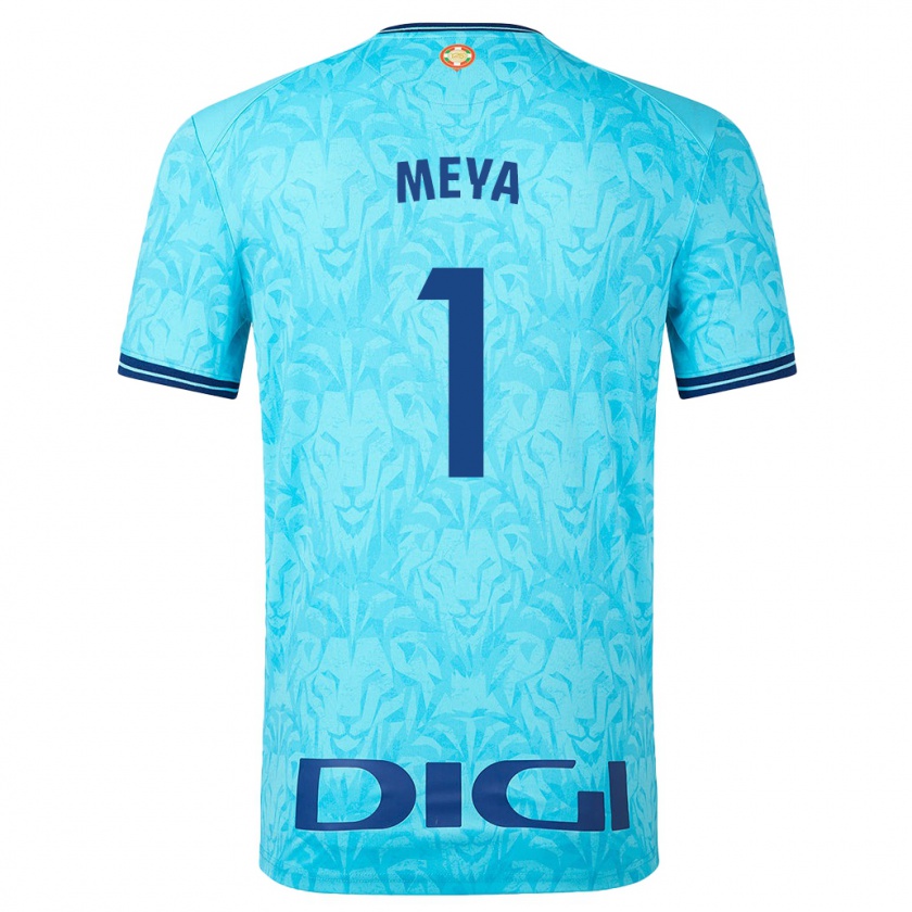 Kandiny Donna Maglia Aina Meya Bellot #1 Cielo Blu Kit Gara Away 2023/24 Maglietta